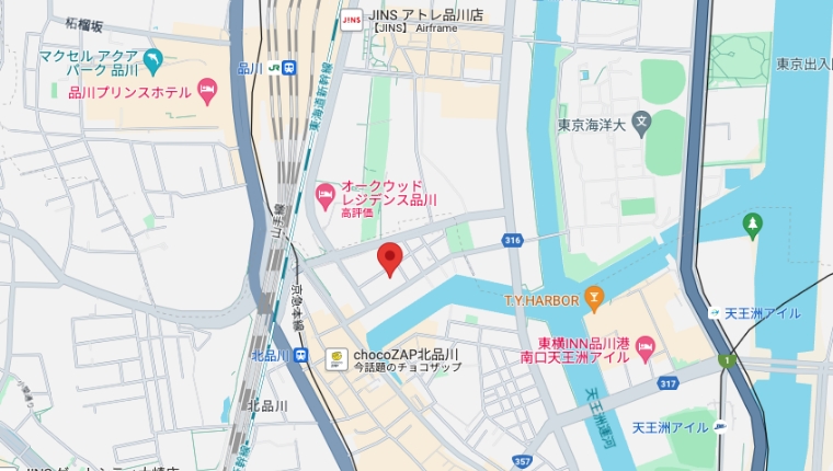 本社所在地地図